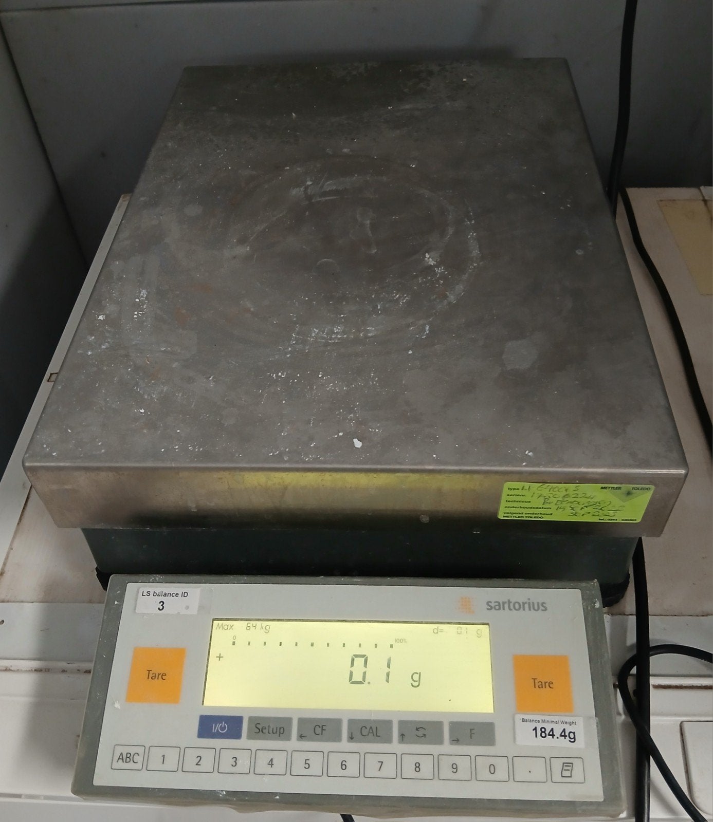 Digitale weegschaal tot 64 kilo, Ophalen