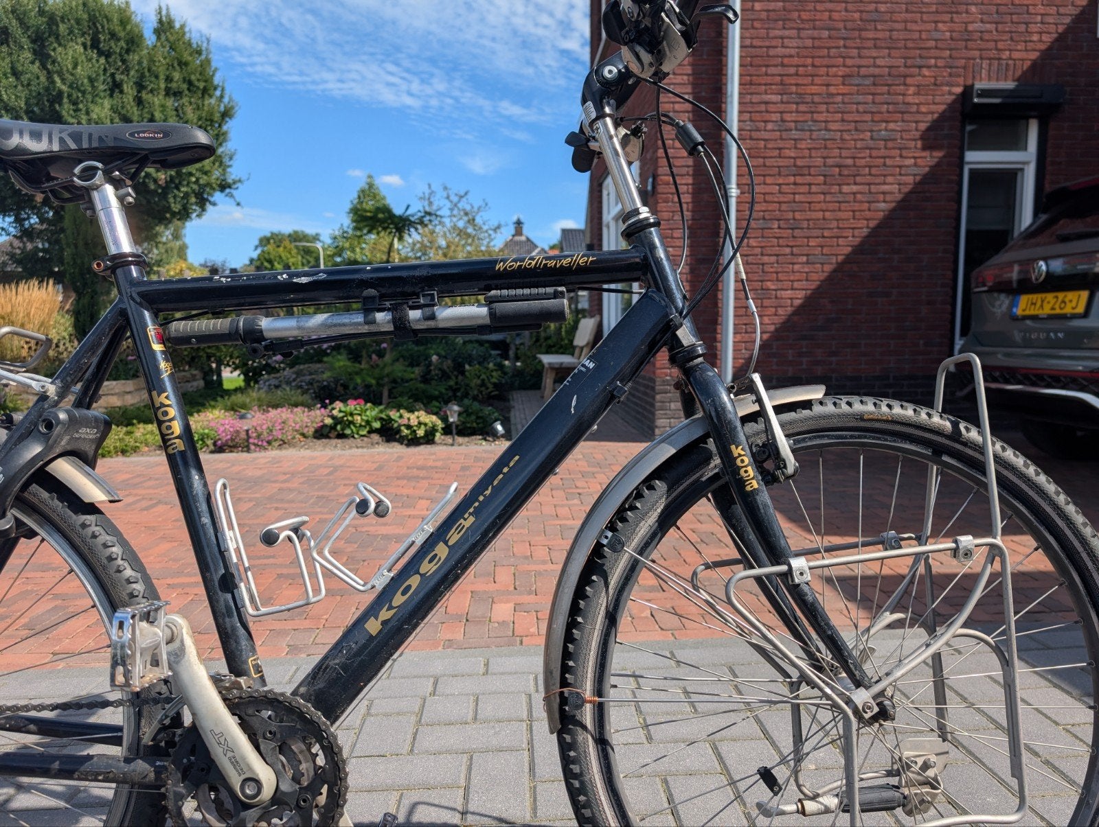 Koga Miyata Worldtraveller toerfiets XT Shimano deore, Ophalen, Gebruikt, 26 inch, Velgrem