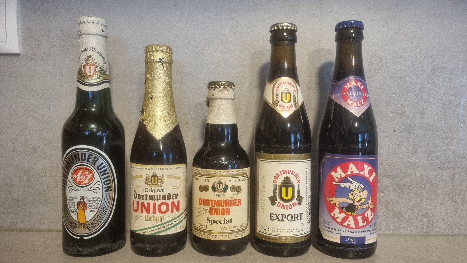 5x Dortmunder Union: Brinckhoff/Urtyp/Special/Export/Maxi, Verzamelen, Ophalen of Verzenden, Zo goed als nieuw, Flesje(s), Overige merken
