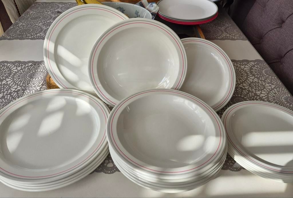 Campingservies melamine 18dlg, Ophalen of Verzenden