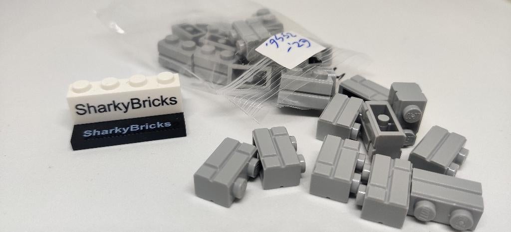 Lego 1x2 Masonry Brick Light Bluish Gray per 25 stuks Nieuw, Lego Systems A/S, Overige thema's, Lego, Aastvej 1 7190 Billund Denemarken