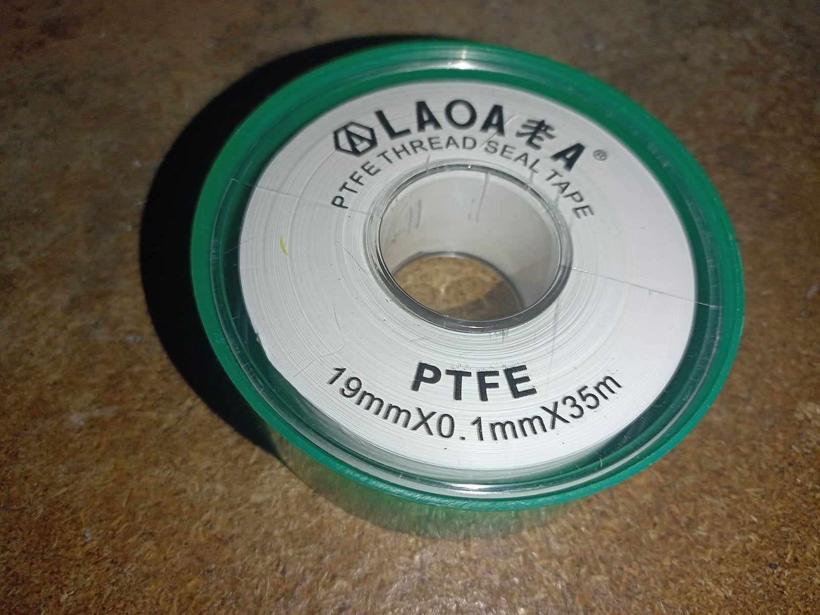 PTFE tape 19 mm br. 100 μm d. 35 m len. (4 / 8 st.), Minder dan 4 cm, Overige materialen, Verzenden, Nieuw