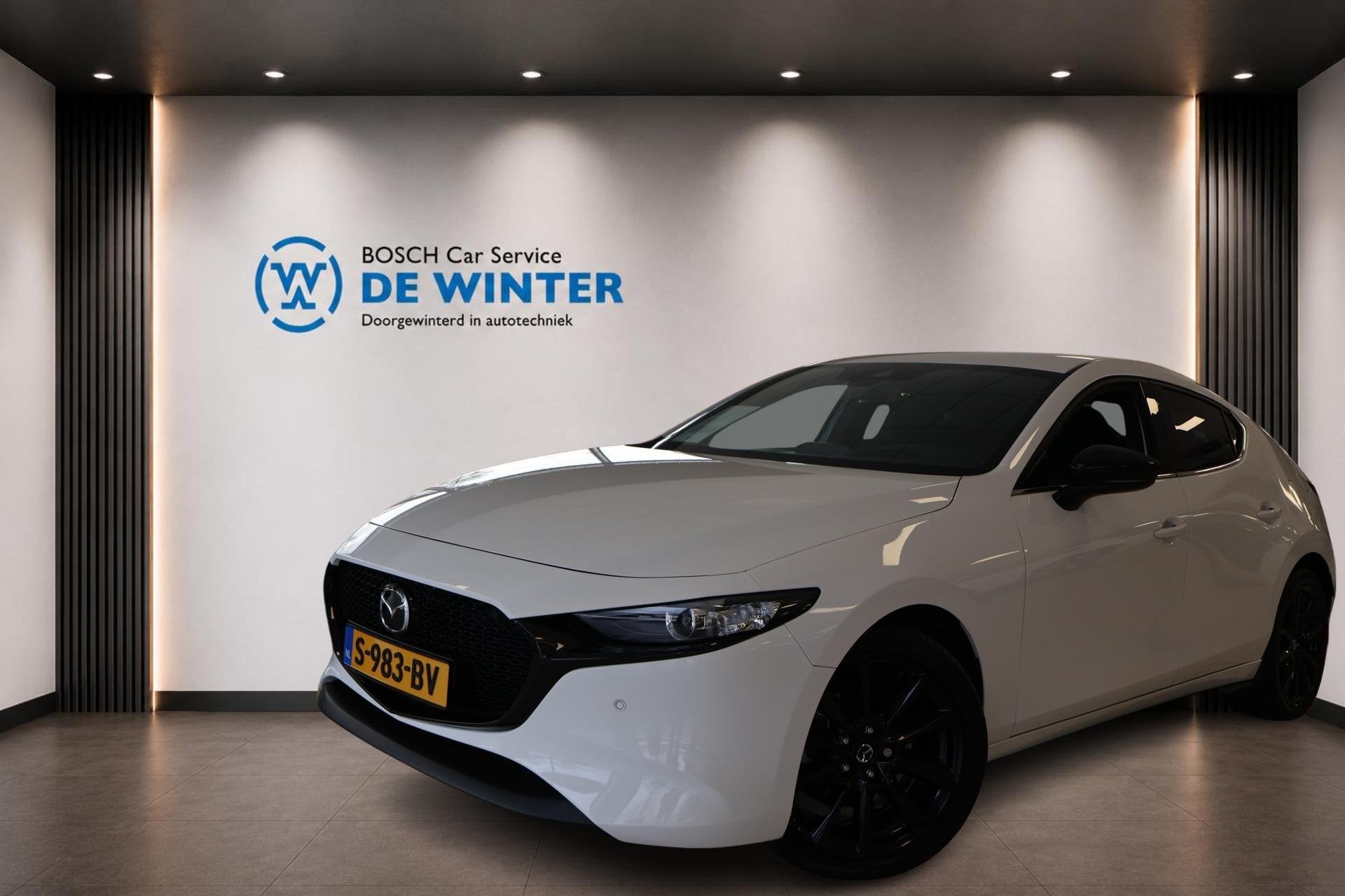 Mazda 3 2.0 e-SkyActiv-G M Hybrid 150 Homura ., Auto's, Voorwielaandrijving, 1998 cc, Stof, Gebruikt