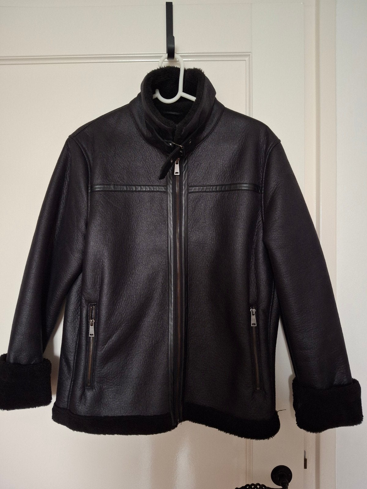 Pilotenjas maat 38, Kleding | Dames, Ophalen of Verzenden, Zo goed als nieuw, Maat 38/40 (M), Zwart