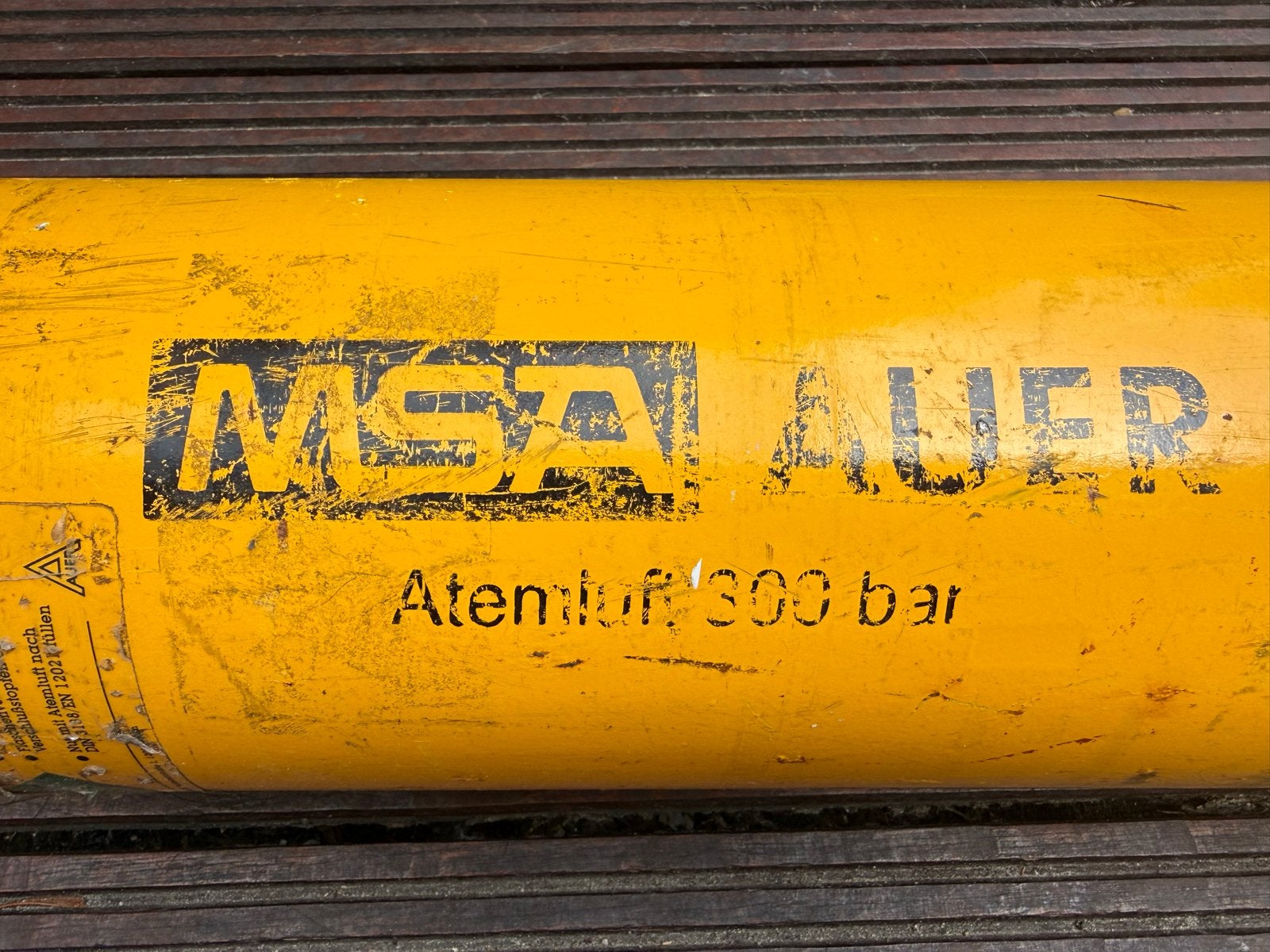 MSA Auer Duikfles 300 bar - Ongekeurde fles voor bv PCP, Ophalen of Verzenden, Gebruikt, Duikfles