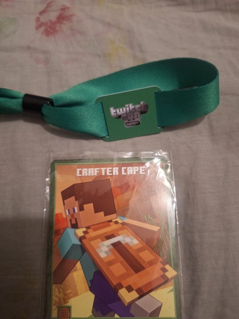 Minecraft Cape Code TwitchCon 2026 – Unused, Avontuur en Actie, Vanaf 18 jaar, 1 speler, Ophalen of Verzenden