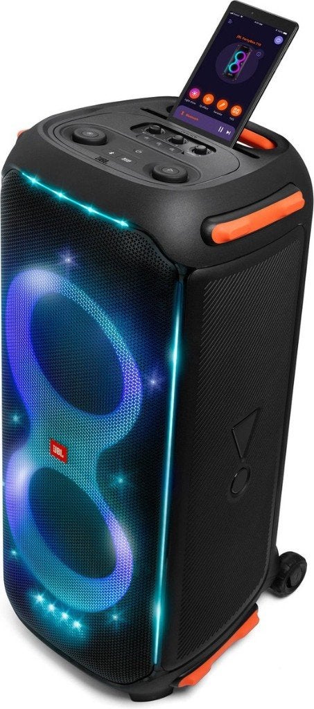 Partybox JBL 710 (incl microfoons) huren Amersfoort, Ophalen of Verzenden, Zo goed als nieuw
