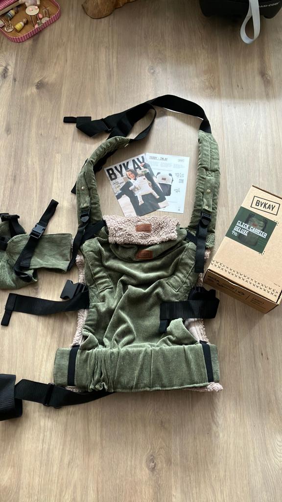 ByKay Click Carrier Deluxe, Kinderen en Baby's, Overige merken, Buik of Rug, Ophalen of Verzenden, Zo goed als nieuw