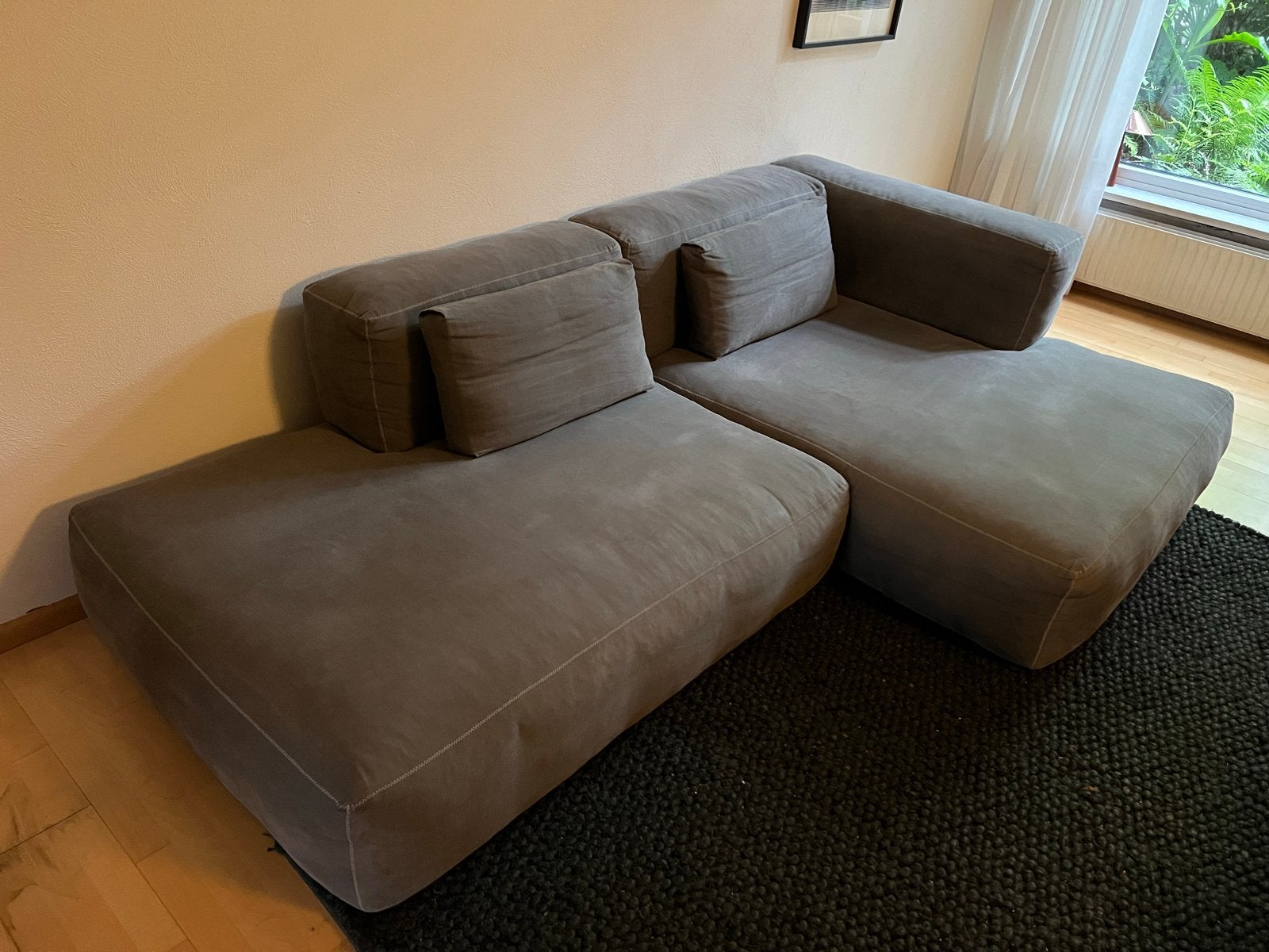 HAY Mags Soft Grijs 2,5-zits bank, Ophalen, 250 tot 300 cm, Gebruikt, Hoekbank
