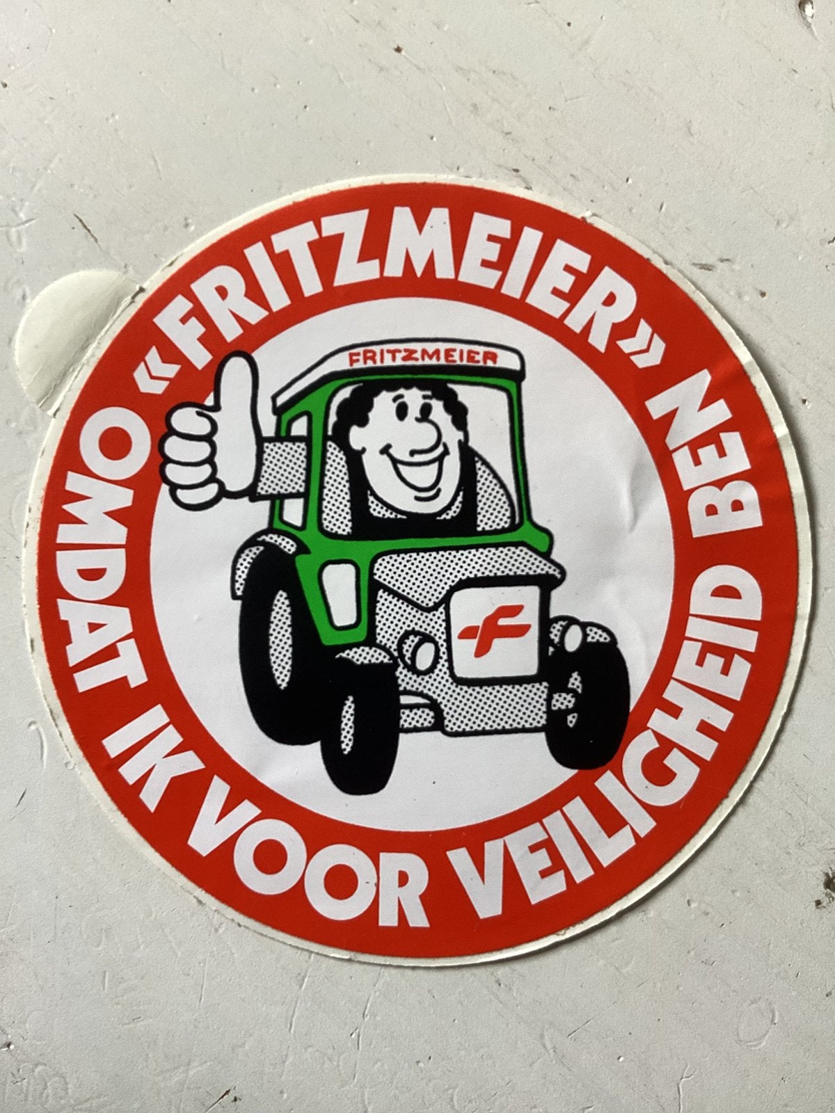 Sticker Fritzmeier tractoren, Verzenden, Zo goed als nieuw, Merk