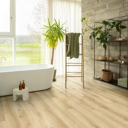 Laminaat Quick step Sahara Oak naturel pvc (29), Ophalen, 75 m² of meer, Beige, Nieuw