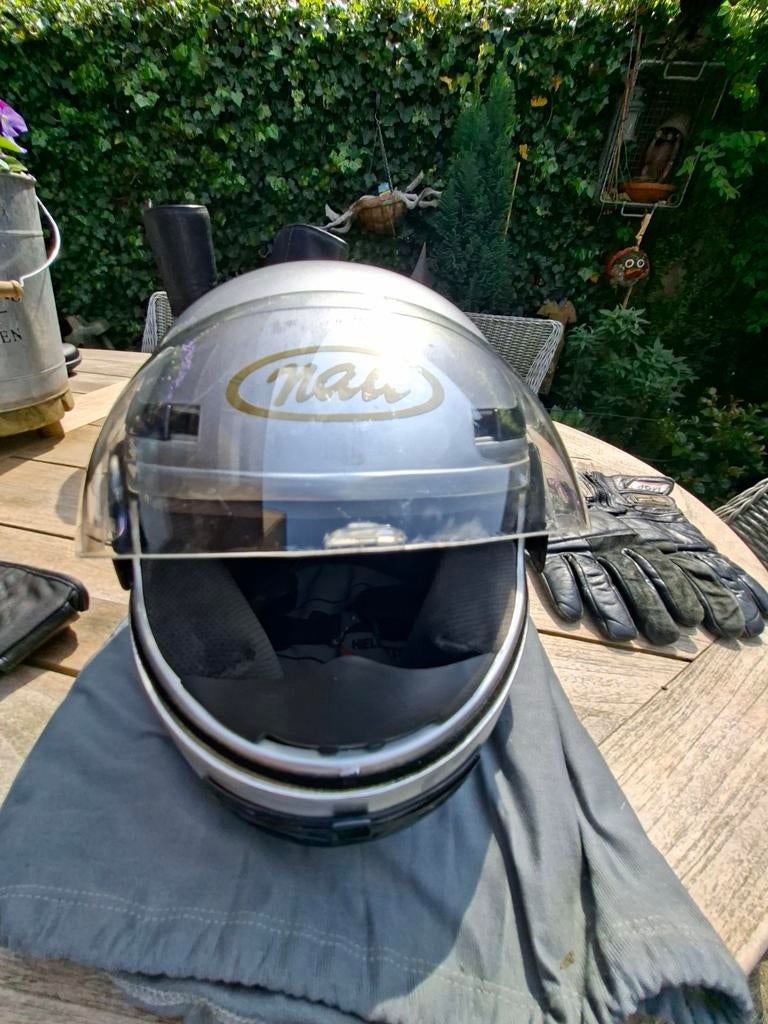 Nau systeemhelm L-59/60, zilverkleurig, Overige merken, Systeemhelm, Heren, Ophalen of Verzenden