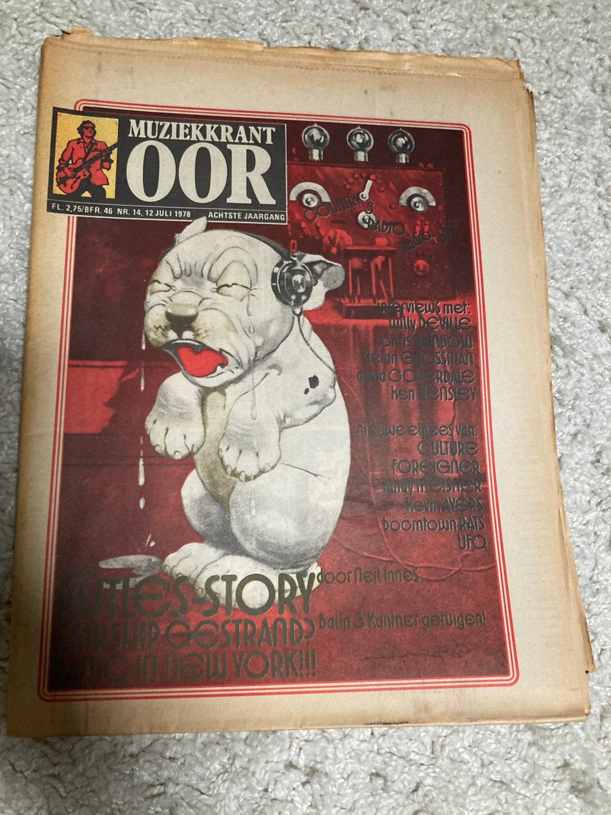 Muziekkrant OOR 1978 CHRIS RAINBOW David Coverdale PANIC, Ophalen of Verzenden, Gelezen, Muziek, Film of Tv