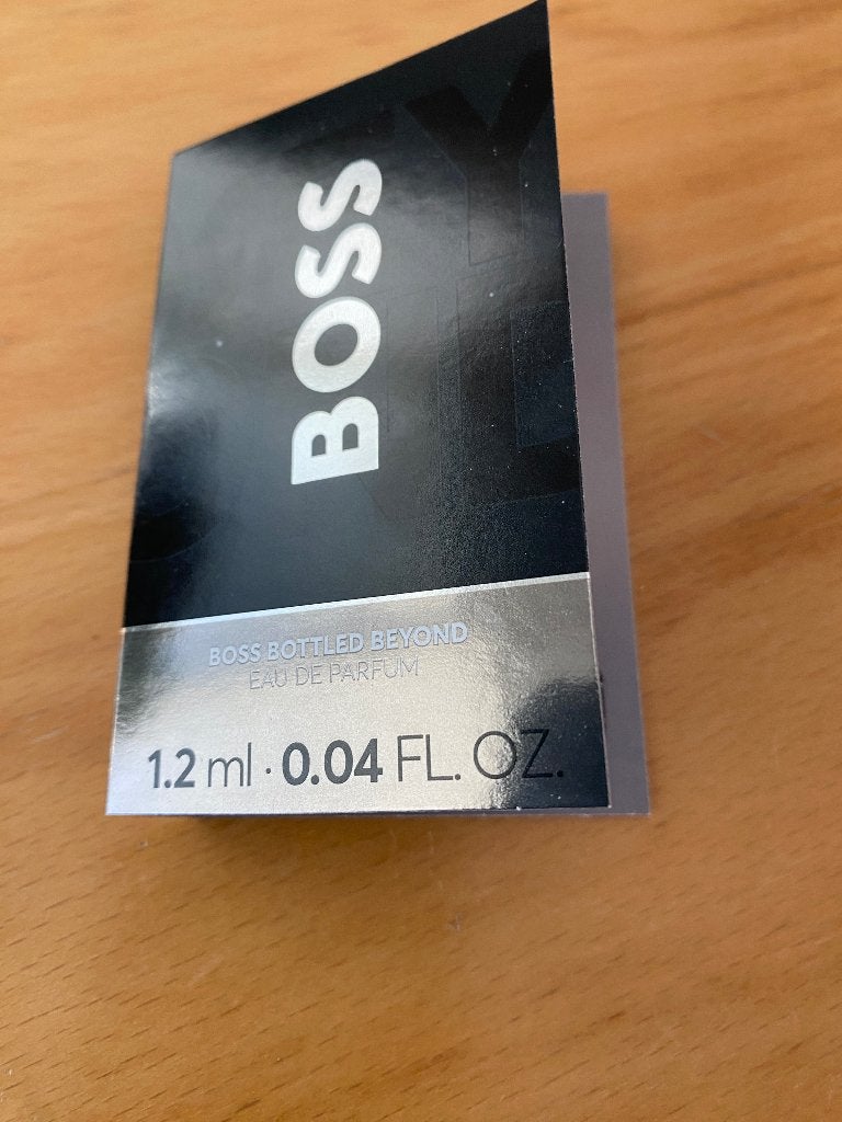 BOSS Bottled Beyond Eau de Parfum - Proefmonster 1.2ml, Ophalen of Verzenden, Nieuw, Proef of Tester, Gevuld