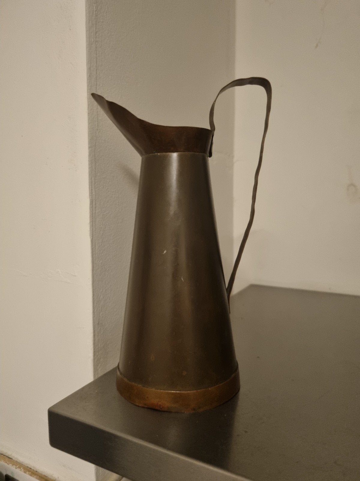Antieke Koperen Schenkkan met Oude Patina, Ophalen of Verzenden