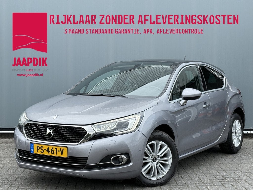 DS DS 4 BWJ 2017 1.2 131 PK Chic | CLIMA | CRUISE | NAVI | C, Auto's, DS, Gebruikt, 1199 cc, Bedrijf, Zilver of Grijs
