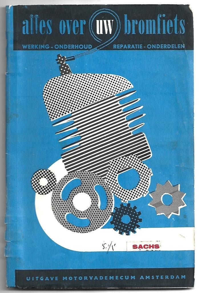 Sachs 50/2 reparatie onderhoud motorblok bromfiets (8004z), Ophalen of Verzenden, Zo goed als nieuw