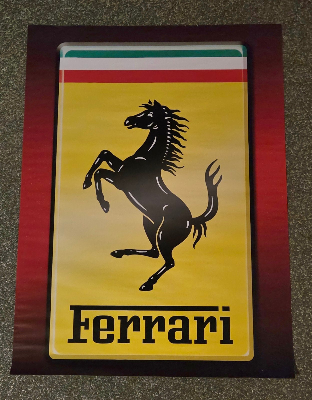 Ferrari poster, Ophalen of Verzenden, Gebruikt, Auto's