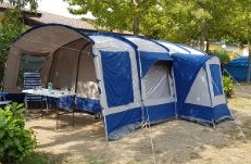 Tent Vrijbuiter Linden 420, Caravans en Kamperen, Tenten, Ophalen, Gebruikt, Tot en met 4