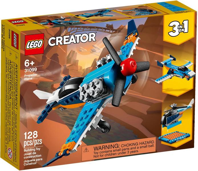 Lego Creator 3in1 31099 Propeller vliegtuig, Kinderen en Baby's, Speelgoed | Duplo en Lego, Nieuw, Lego, Complete set, Compleet