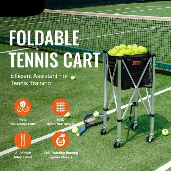 Tennisballenbak – Tennisballenmand – Ballenkar, Corvance B.V., Verzenden, Nieuw, Corvancebol@gmail.com