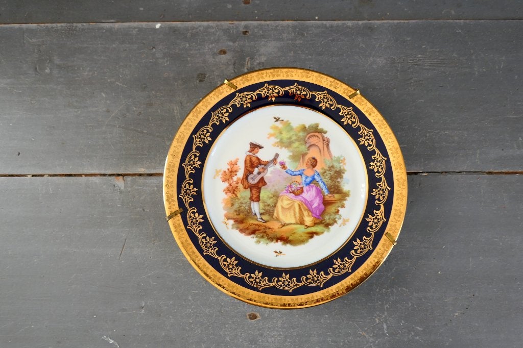 Vintage wandbord Goudeville Limoges Fragonard, Verzenden