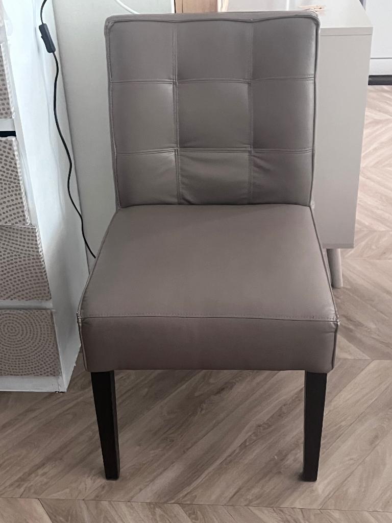 Eethoek stoelen, Ophalen, Gebruikt, Bruin, Leer