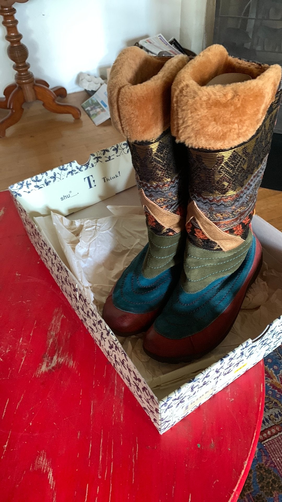 Think laarzen maat 41, Kleding | Dames, Ophalen of Verzenden, Zo goed als nieuw, Zwart, Hoge laarzen