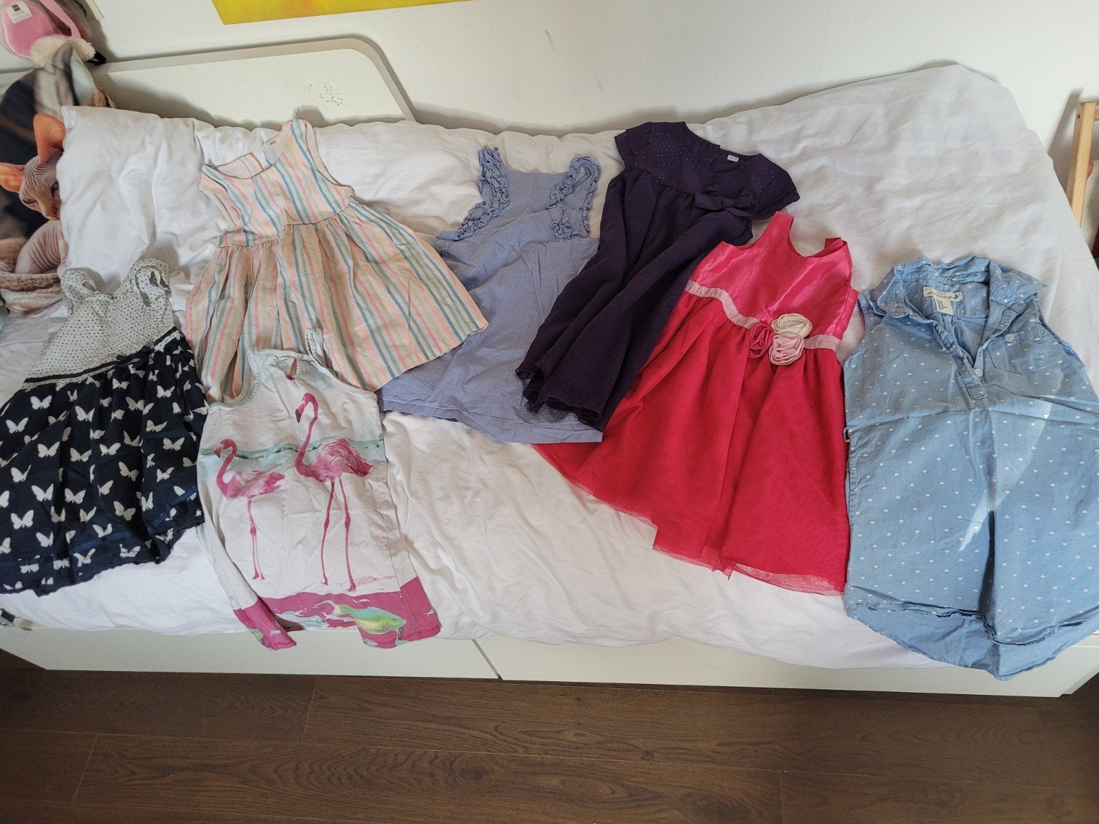 7 Meisjesjurken H&M, LOGG, HEMA, CAKEWalk - Diverse Kleuren, Gebruikt, Meisje, Ophalen of Verzenden, Jurk of Rok