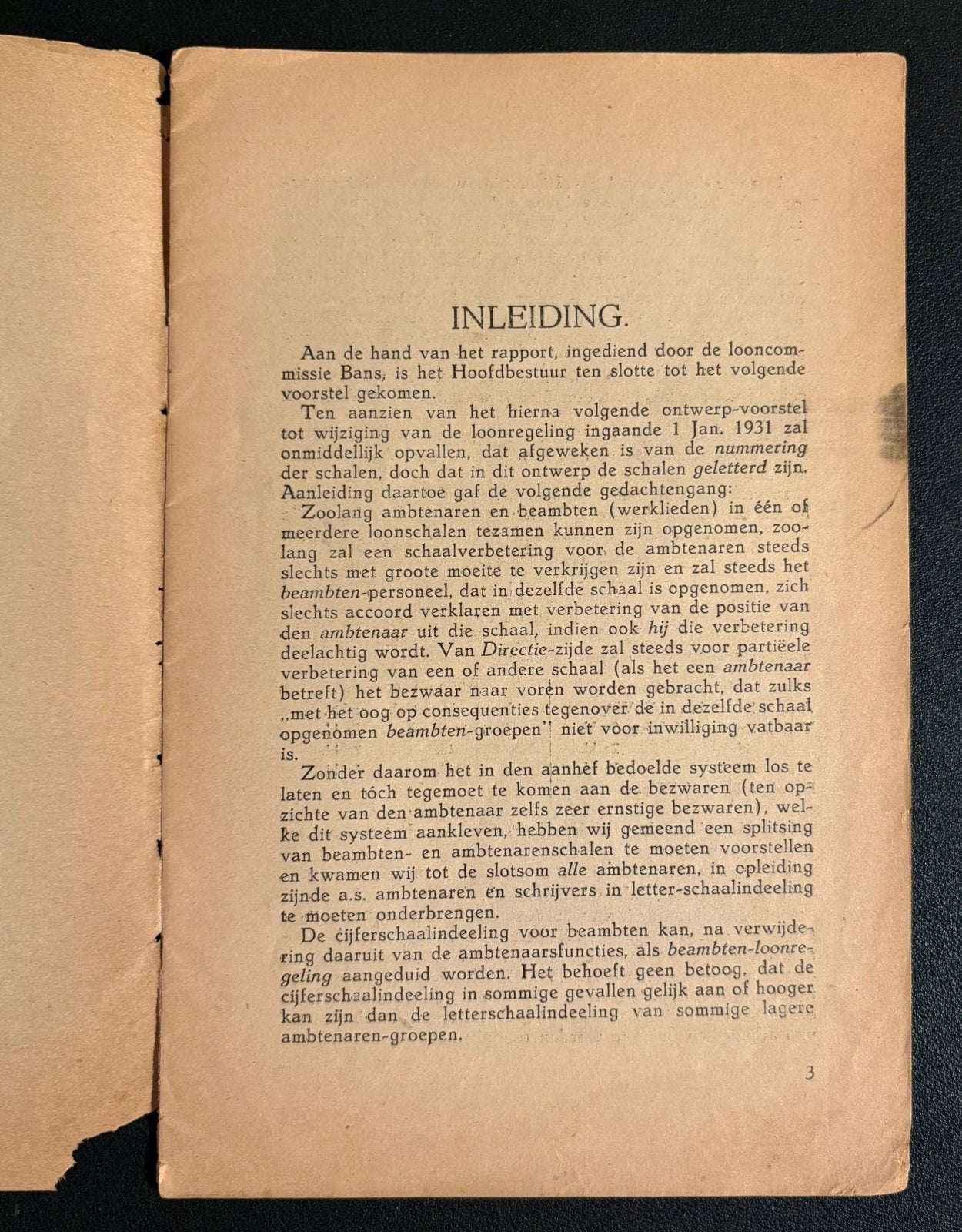 Ontwerp-loonregeling ambtenaren Ned. Spoorwegen (1930), Ophalen of Verzenden, Gebruikt, Trein, Boek of Tijdschrift