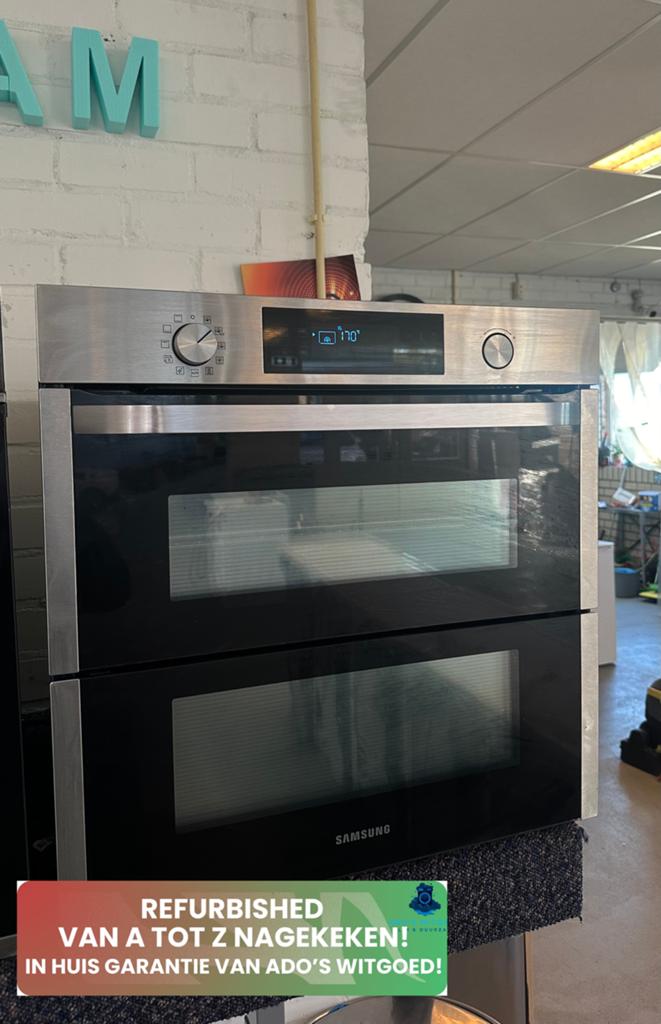 SAMSUNG 75L INBOUW OVEN DualCook Flex Pyrolyse, 45 tot 50 cm, SAMSUNG, Hete lucht, Info@adoswitgoed.nl
