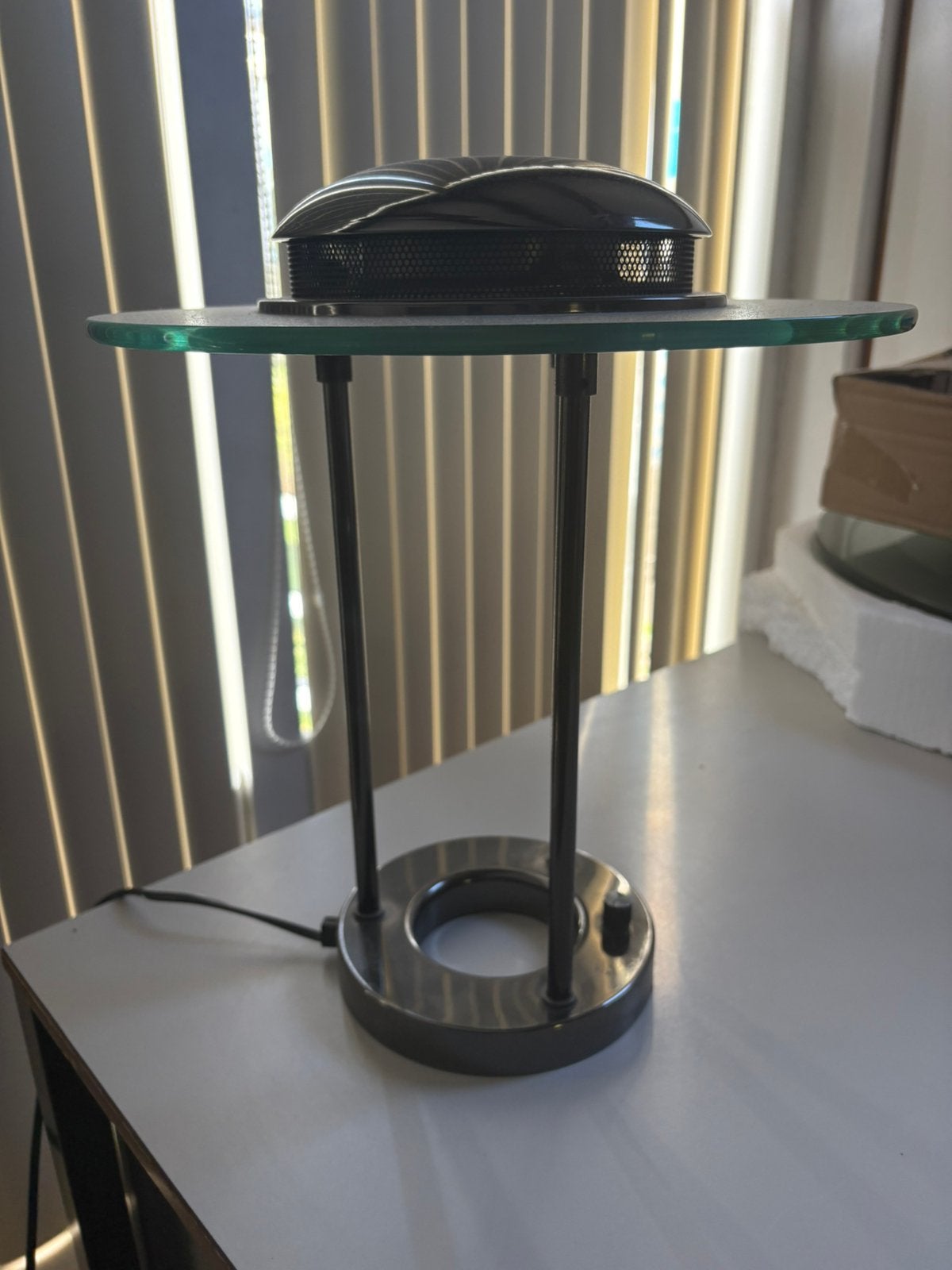 Vintage UFO-lamp, halogeen geeft dimbaar gezellig licht, Ophalen, Zo goed als nieuw, Dimbaar, Design
