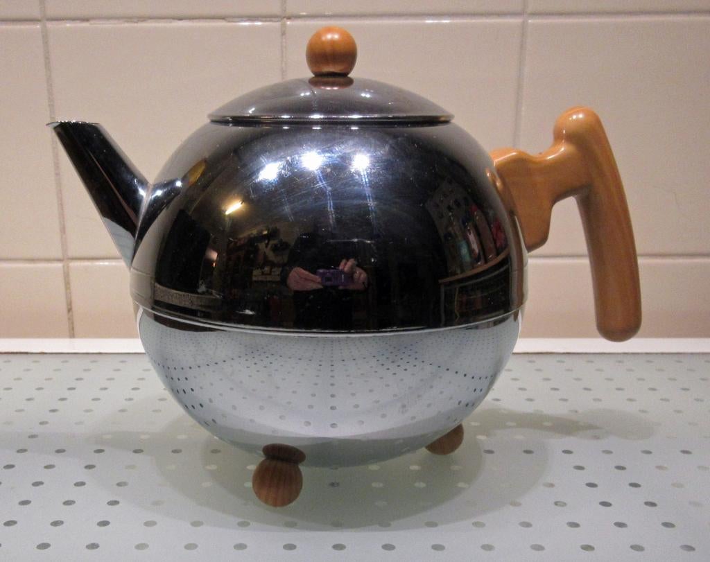 Bredemeijer Duet Bella Ronde dubbelwandige theepot Design, Overige materialen, Overige typen, Ophalen of Verzenden, Zo goed als nieuw