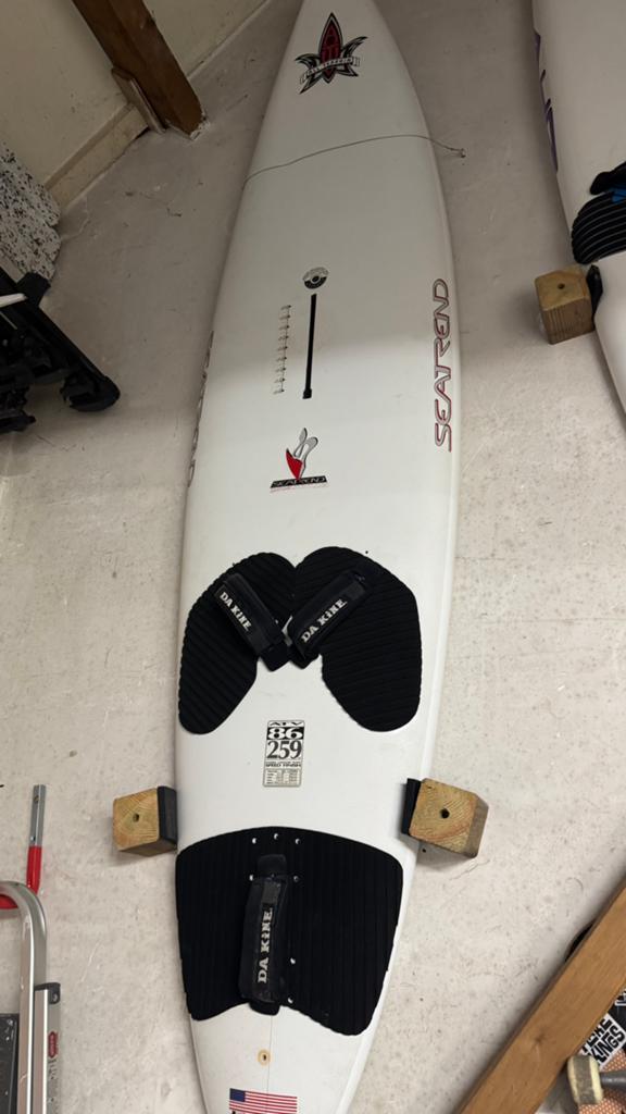 Surfplank surfuitrusting, Watersport en Boten, Windsurfen, Ophalen, Zo goed als nieuw, Complete set, Verstelbaar