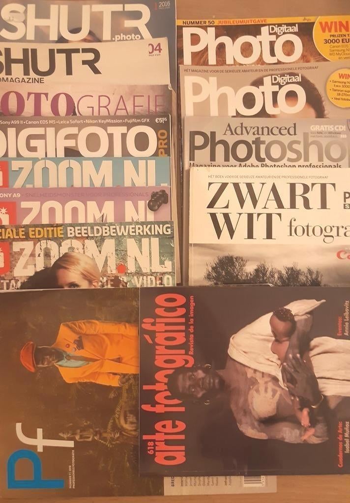 fotografie tijdschriften shutr digifoto zoom masterclass etc, Boeken, Tijdschriften en Kranten, Ophalen of Verzenden, Zo goed als nieuw