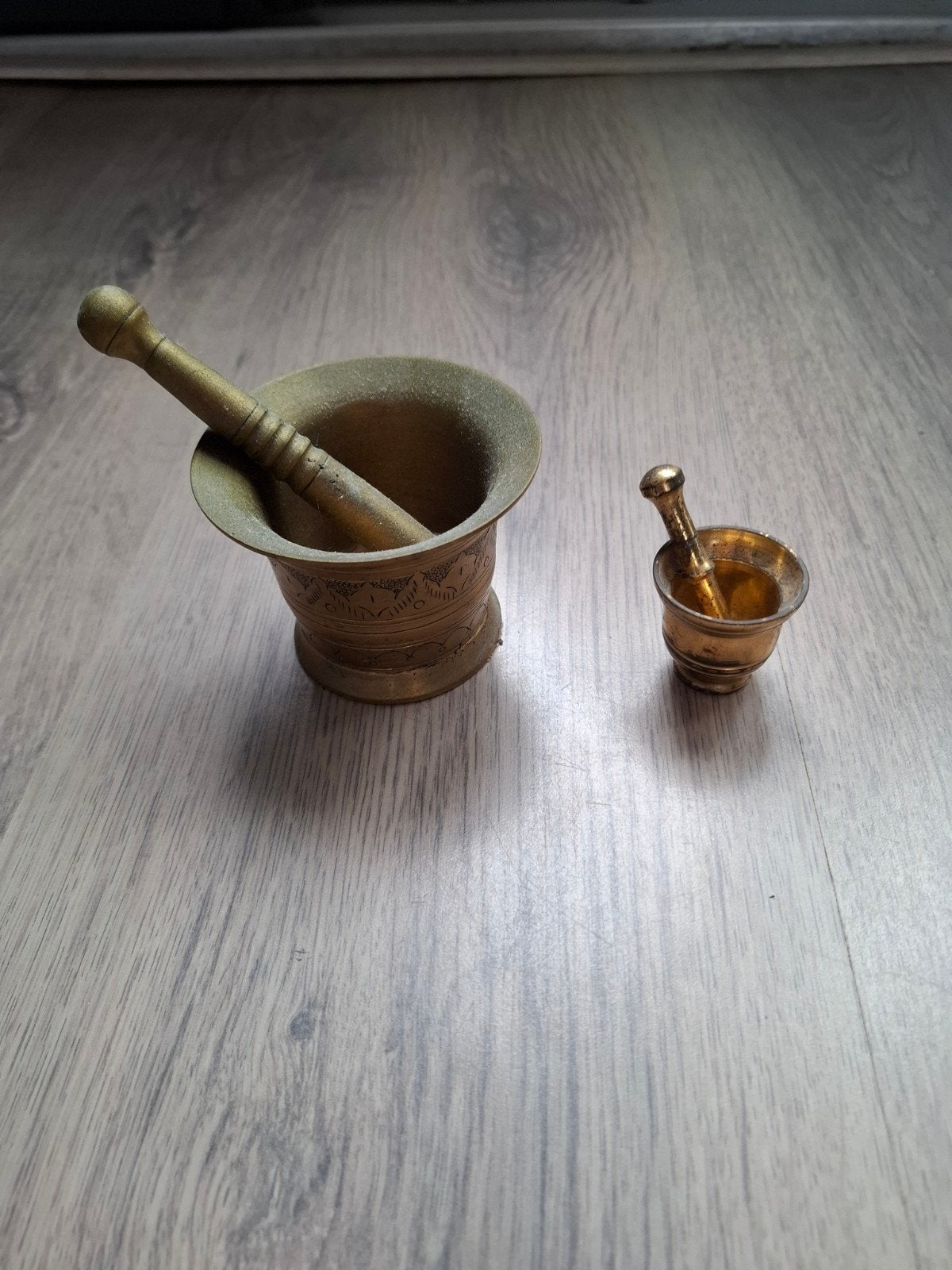 Antieke vijzel met stamper, Antiek en Kunst, Antiek | Koper en Brons, Ophalen of Verzenden