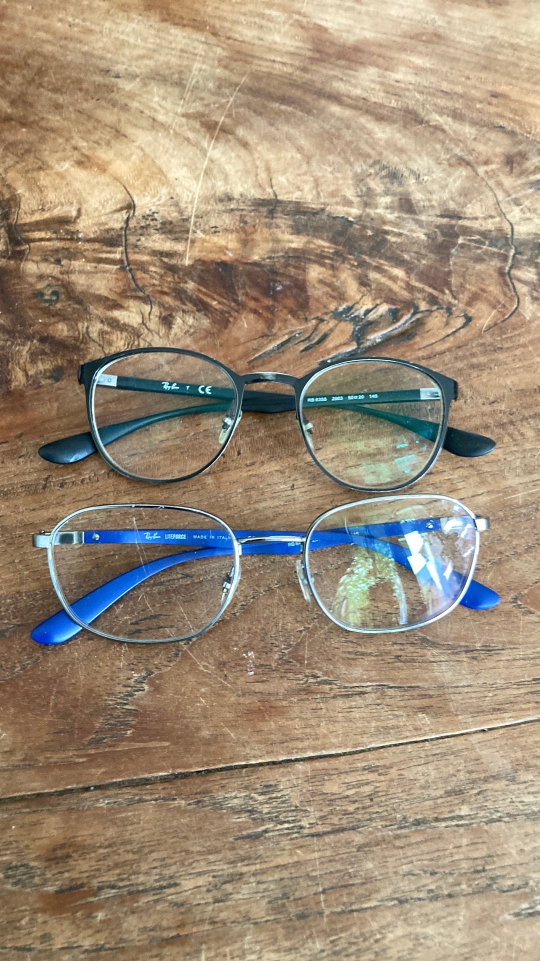 2 rayban Rar Ban brillen bril monturen RV6355 en RB6462, Blauw, Ophalen of Verzenden, Zo goed als nieuw, Ray-Ban