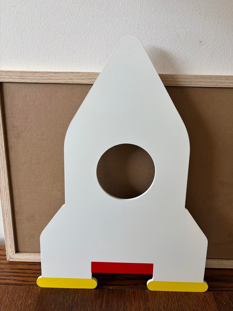 Nieuwe raket wandlamp, Ophalen, Nieuw, Hout
