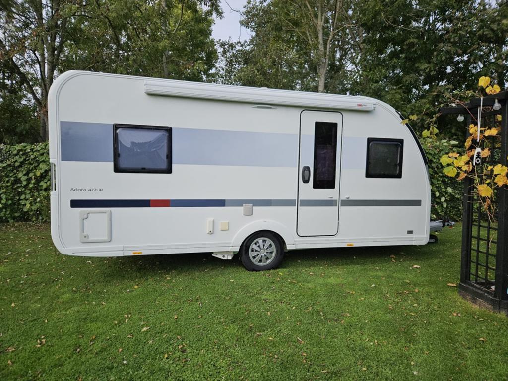 Complete Adria Adora 472 UP 2021 mover luifel fietsendrager, Rondzit, Mover, Particulier, Adria