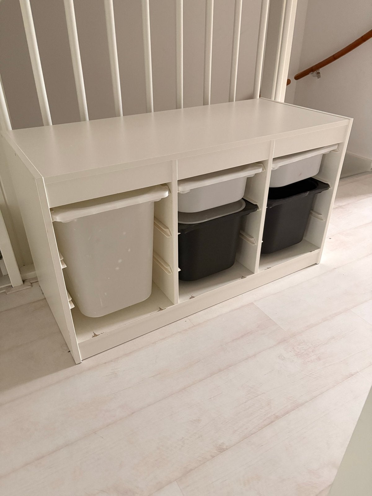 IKEA Trofast Opbergbank met Bakken - Wit, Gebruikt, Kast, 100 cm of meer, Minder dan 50 cm