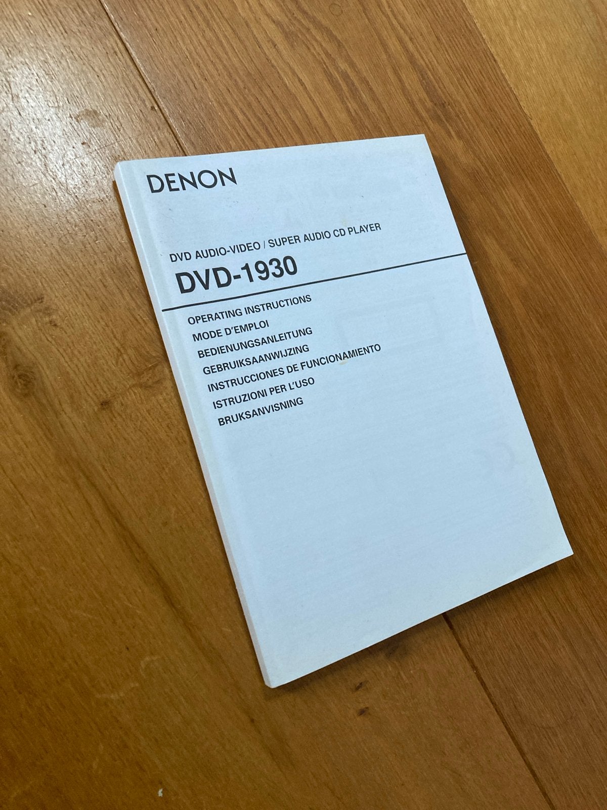 Denon DVD-1930 DVD/Super Audio CD Speler Handleiding, Ophalen, Zo goed als nieuw, Dvd-speler