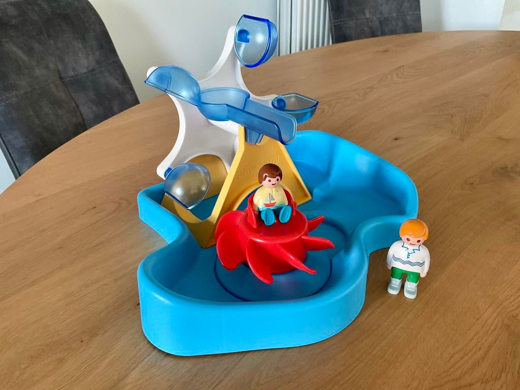 Playmobil 123 : Aqua Waterrad met carrousel- 70268, Kinderen en Baby's, Speelgoed | Playmobil, Ophalen, Zo goed als nieuw