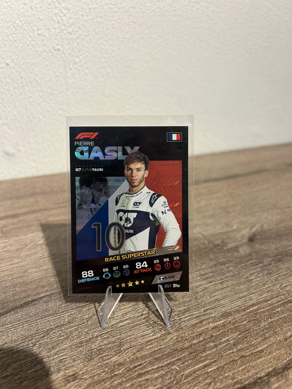 Pierre Gasly 2021 F1 Topps Turbo Attax #217 Race Superstar, Ophalen of Verzenden, Zo goed als nieuw, Plaatje