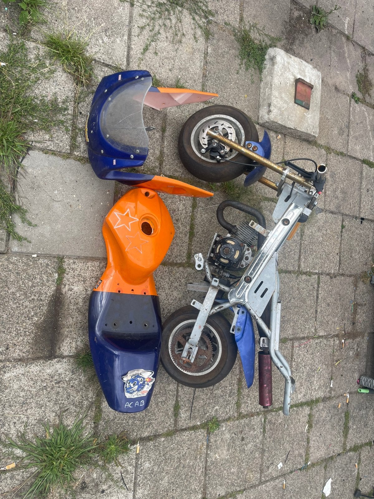 Mini bike project, Fietsen en Brommers, Ophalen of Verzenden, Gebruikt
