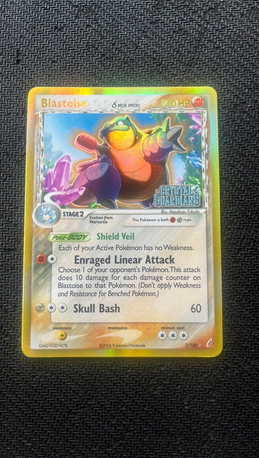Blastoise 2/100 ( stamped ) - Pokemon, Ophalen of Verzenden, Zo goed als nieuw