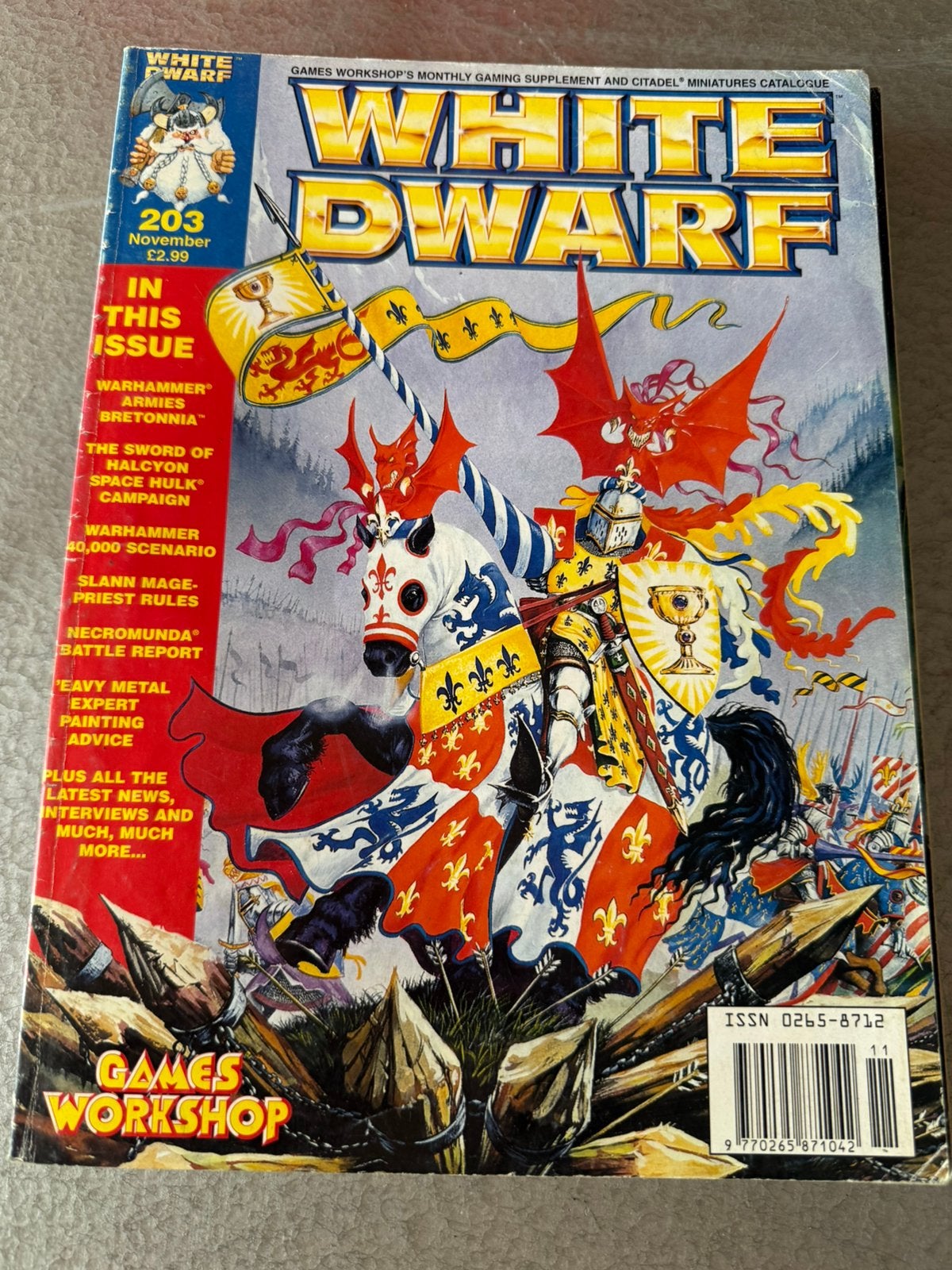 White Dwarf 203 nov 1996, Hobby en Vrije tijd, Wargaming, Ophalen of Verzenden, Gebruikt, Warhammer, Boek of Catalogus