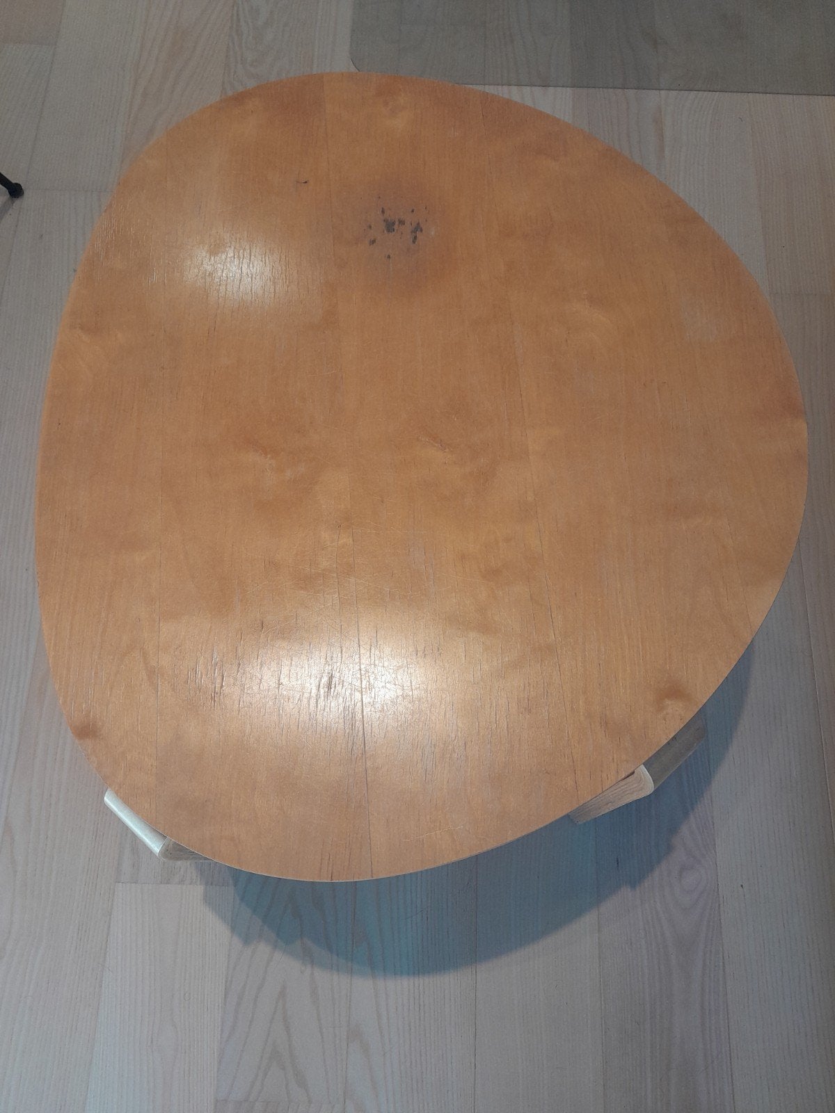 Mooi formaat houten bijzettafel, Huis en Inrichting, Tafels | Bijzettafels, Ophalen, Rond, Minder dan 55 cm, 60 cm of meer