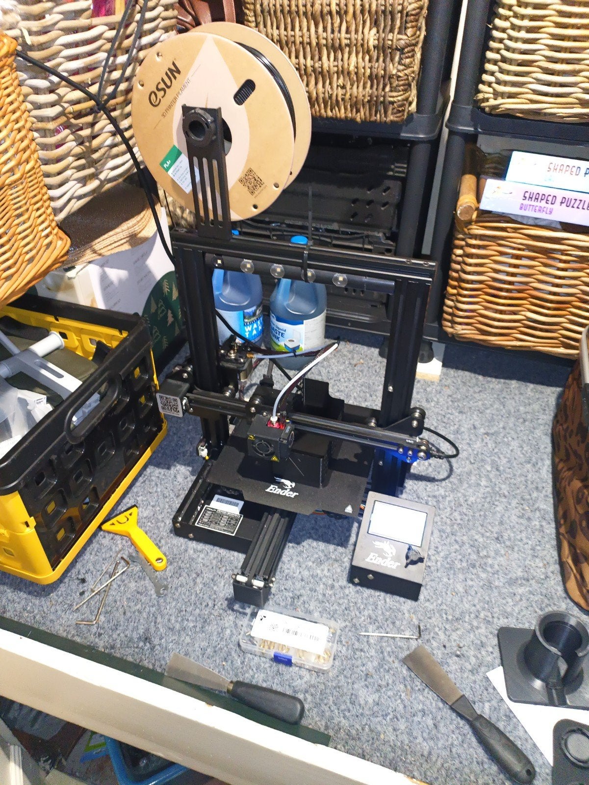Ender-3 S1 Pro 3D-printer met extra nozzles en PLA, Ophalen, Zo goed als nieuw, Filament, Creality Ender