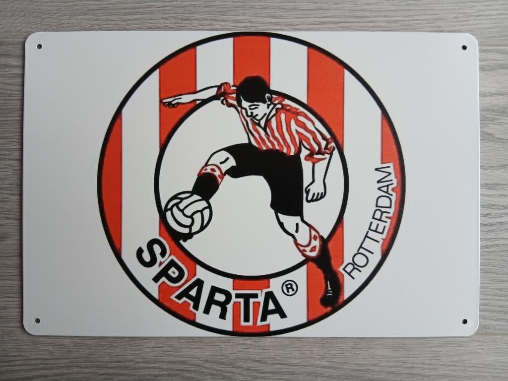 Sparta Rotterdam 20x30 cm Metalen Reclamebord, Verzamelen, Ophalen of Verzenden, Nieuw, Sparta