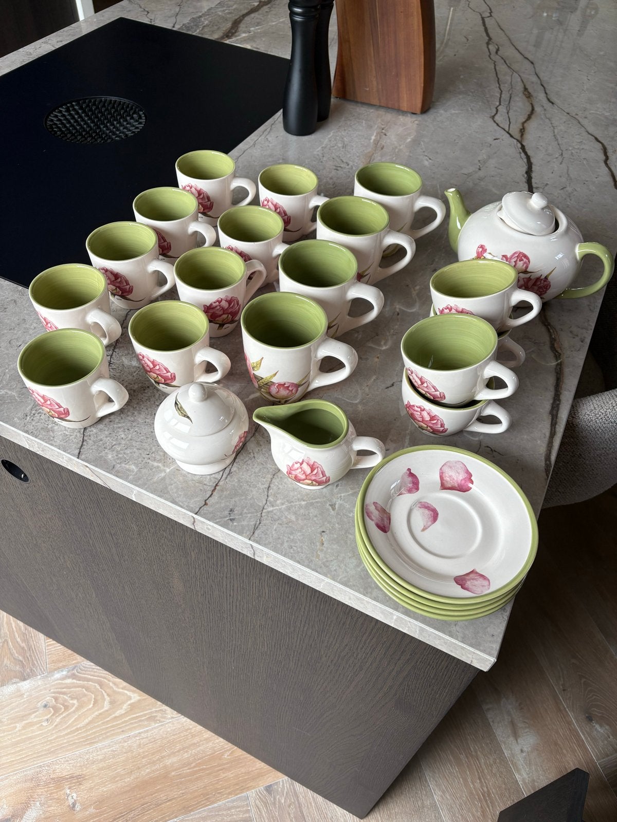 Jet by Ter Steege servies met bloemmotief, Keramiek, Landelijk/Boerenbont, Ophalen of Verzenden, Zo goed als nieuw